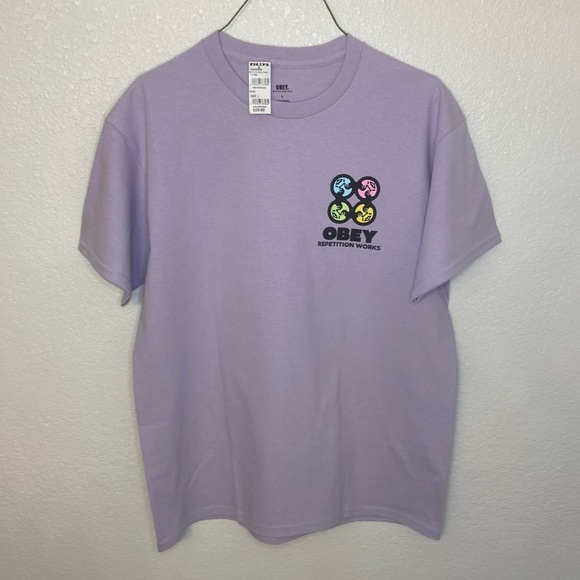 Large purple redemption works obey t shirt. 100% cotton and it is in brand new. - Picture 1 of 6